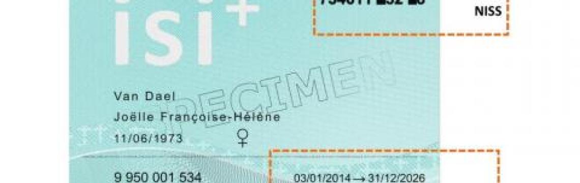 carte isi+ propre à la Belgique